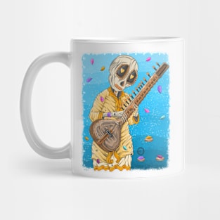 Skeleton Indian Sitar player Mug